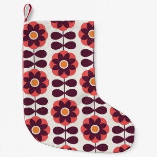 Floral naadloos patroonontwerp. Scandinavische sti Kleine Kerstsok