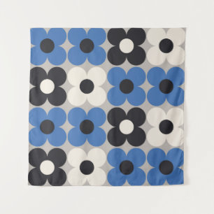 Floral naadloos patroonontwerp. Scandinavische sti Wandkleed