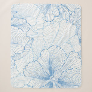 Floral naadloze achtergrond. patroon met prachtige sherpa deken