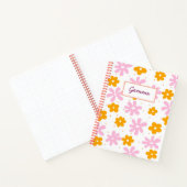 Floral  Naam Notitieboek (Binnen)