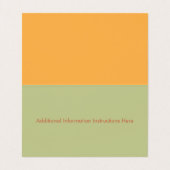 Floral Nail Technicia Groovy Visitekaartjes (Binnenkant ongevouwen)