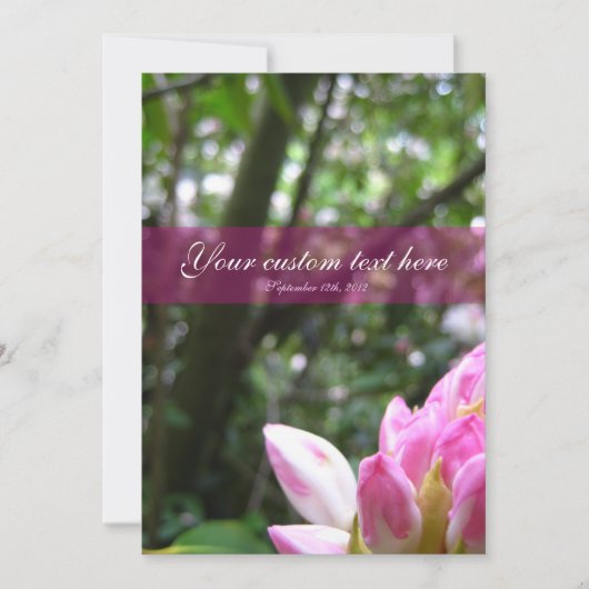 Floral Natural Invitation simple.formel. (Devant)