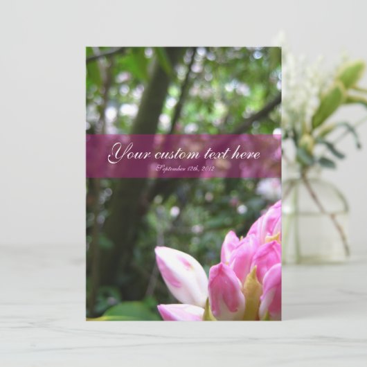 Floral Natural Invitation simple.formel. (Debout devant)