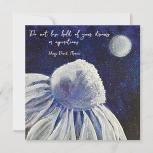 Floral Navy Blue Kaart