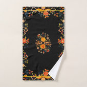 Floral noir (Serviette à main)