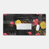 Floral noir (Clavier et souris)