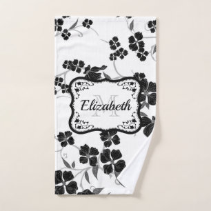 Floral noir et blanc