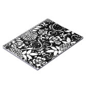 Floral noir et blanc Carnet William Morris (Côté gauche)