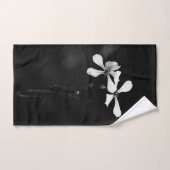 floral noir et blanc minimal (Serviette à main)