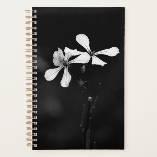 floral noir et blanc minimal (Devant)