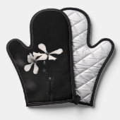 floral noir et blanc minimal (Recto/Verso)