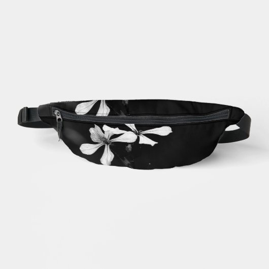floral noir et blanc minimaliste (Recto)