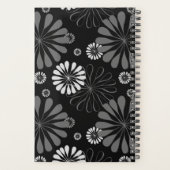 Floral noir et blanc rétro (Dos)