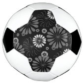 Floral noir et blanc rétro (Tourné)