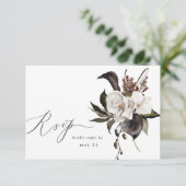 Floral noir et blanc w Repas RSVP 6 (Debout devant)