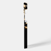 Floral noir et or élégant (Côté gauche)