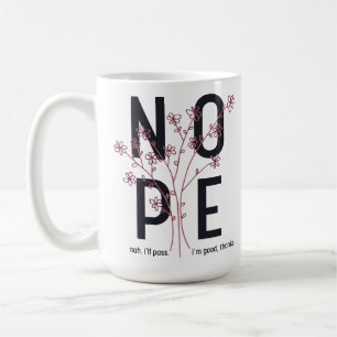 Floral Nope Koffiemok