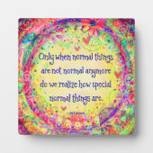 Floral Normal is speciale quote  inspirativiteit Fotoplaat (Voorkant)