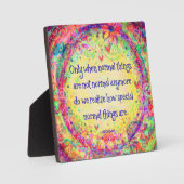 Floral Normal is speciale quote  inspirativiteit Fotoplaat (Voorkant)