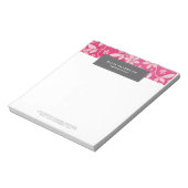  Floral Note Pad Notitieblok (Gedraaid)
