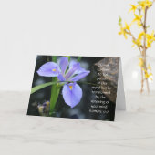 Floral Note w/ Scripture Verse van Romans (leeg) Kaart (Gele Bloem)