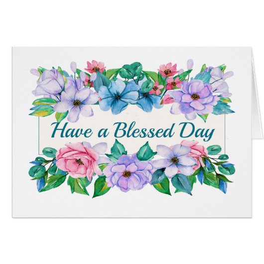 Floral Notecard (Voorkant Horizontaal)