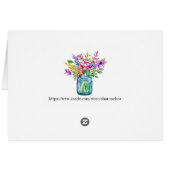 Floral Notecard (Achterkant Horizontaal)