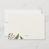 Floral Notecard Kaart (Achterkant)