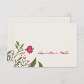 Floral Notecard Kaart (Voorkant / Achterkant)