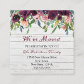 Floral Nous avons déménagé | Nouveau Faire-part d' (Devant)