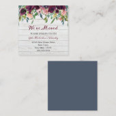 Floral Nous avons déménagé | Nouveau Faire-part d' (Devant / Derrière)