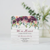 Floral Nous avons déménagé | Nouveau Faire-part d' (Debout devant)