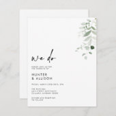 Floral Nous faisons Faire-part de mariage (Devant / Derrière)