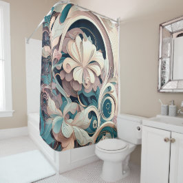 Floral Nouveau Douchegordijn