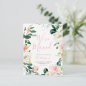 Floral Nouvelle Maison | Carte postale Faire-part  (Debout devant)