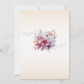 Floral Number 15 Rose Tones Quinceanera Invitation (Dos)