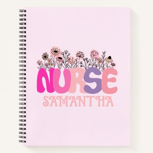 Floral Nurse Notitieboek (Voorkant)