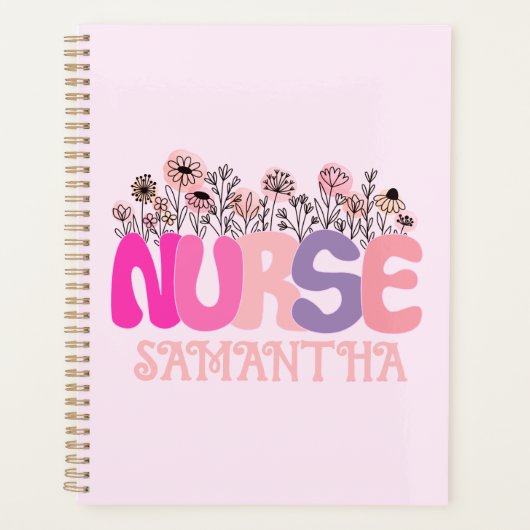 Floral Nurse Planner (Voorkant)