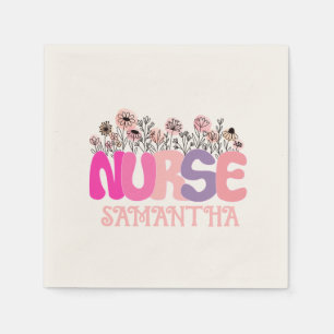 Floral Nurse Servet