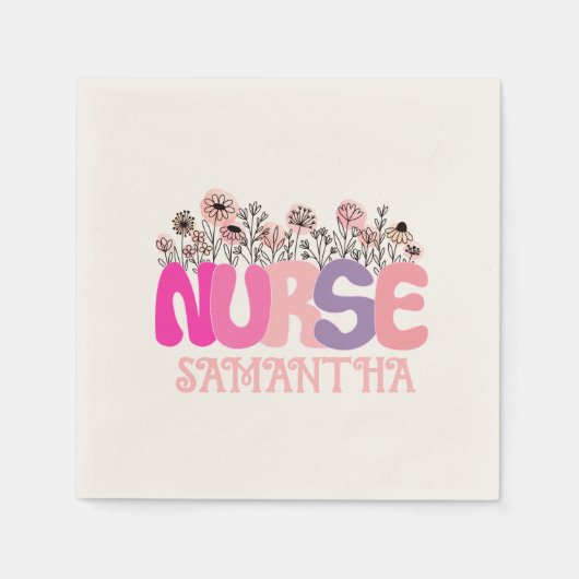 Floral Nurse Servet (Voorkant)