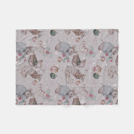 Floral Nursery Vacances imprimer couverture bébé (Devant (Horizontal))