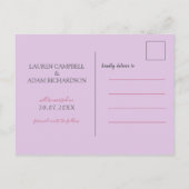 Floral Ombre Pink en Paarse Waterverf Aankondigingskaart (Achterkant)