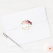 FLORAL Omhelzing Huwelijk Label (Envelop)
