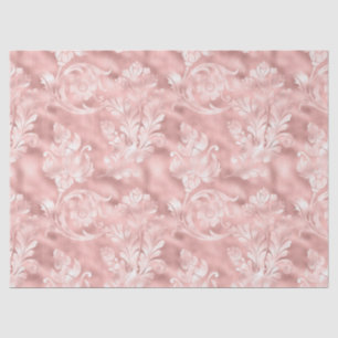  Floral ontwerp op borstelroze ontkoppeling Tissuepapier