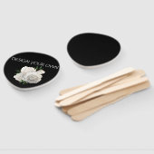 Floral ontwerp uw eigen handwaaier (Niet-gemonteerd)