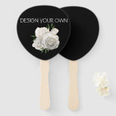 Floral ontwerp uw eigen handwaaier (Voorkant en achterkant)