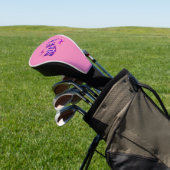 Floral ontworpen Bianca naam, Golf Club Hoesje Golfheadcover (Insitu)