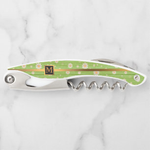 Floral op hout Popular Gift Kurkentrekker