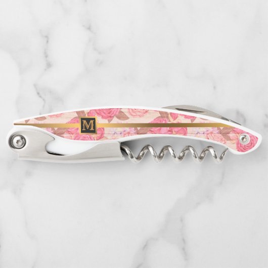 Floral op hout Popular Gift Kurkentrekker (Voorkant)