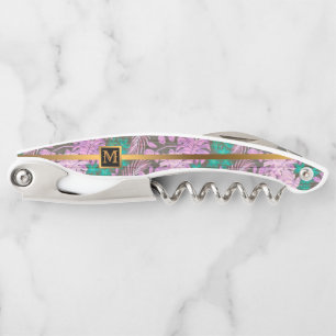 Floral op hout Popular Gift Kurkentrekker